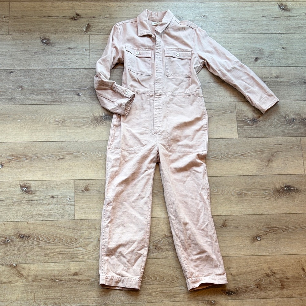 Madewell Light Pink Utility Jumpsuit